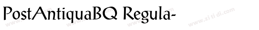 PostAntiquaBQ Regula字体转换 PostAntiquaBQ Regula字体转换